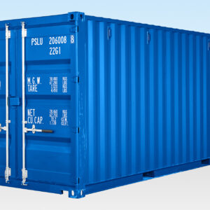 BUY 20FT SELF STORAGE CONTAINER WITH BAMBOO FLOOR – BLUE (RAL 5010) AT WWW.HELLOCONTAINERS.COM