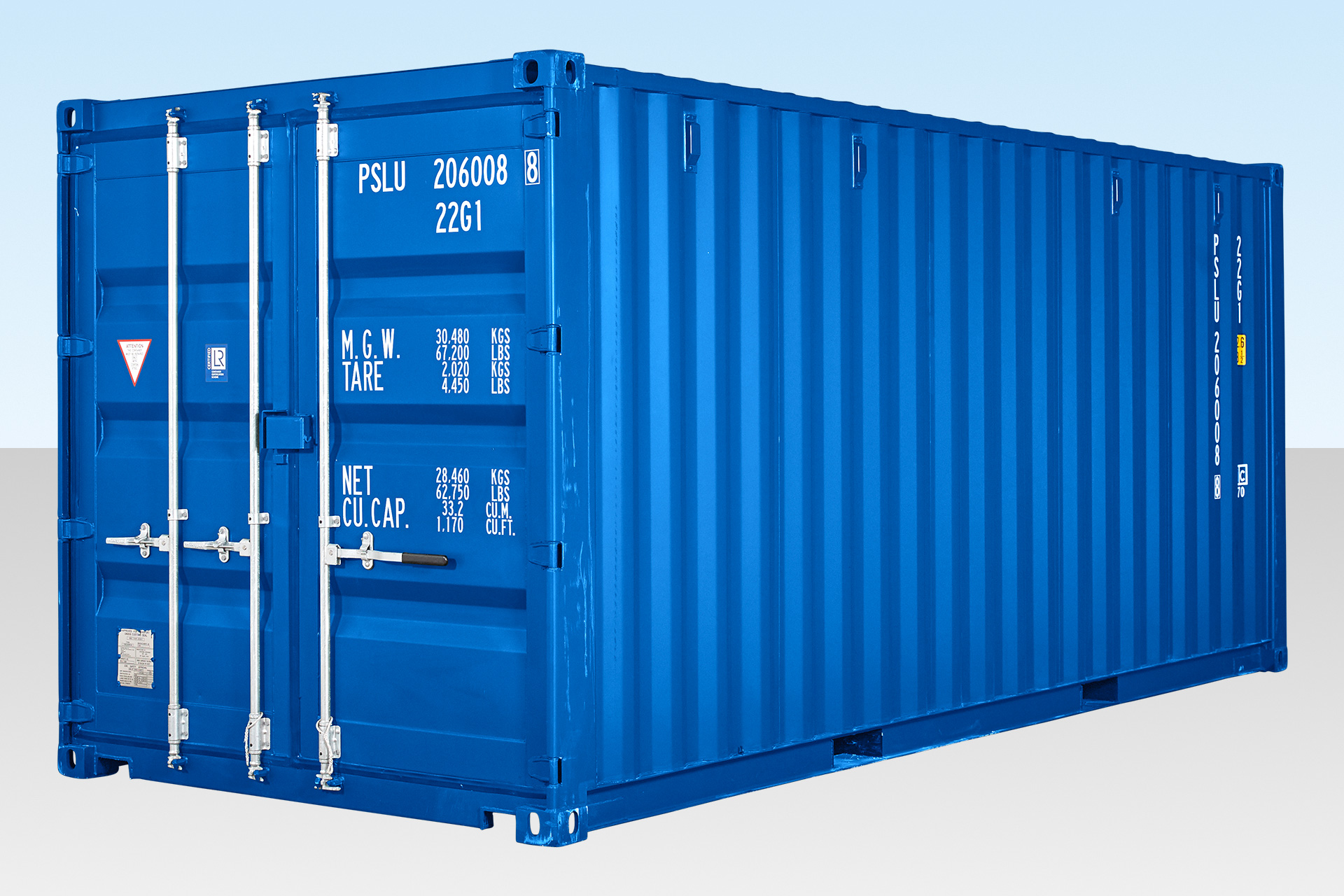 BUY 20FT SELF STORAGE CONTAINER WITH BAMBOO FLOOR – BLUE (RAL 5010) AT WWW.HELLOCONTAINERS.COM