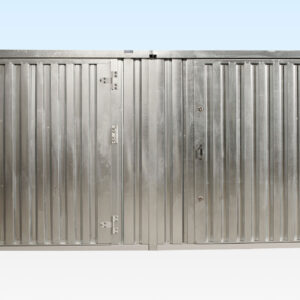 BUY 3M X 4.2M SIDE LINKED FLAT PACK CONTAINER BUNDLE (GALVANISED) AT WWW.HELLOCONTAINERS.COM