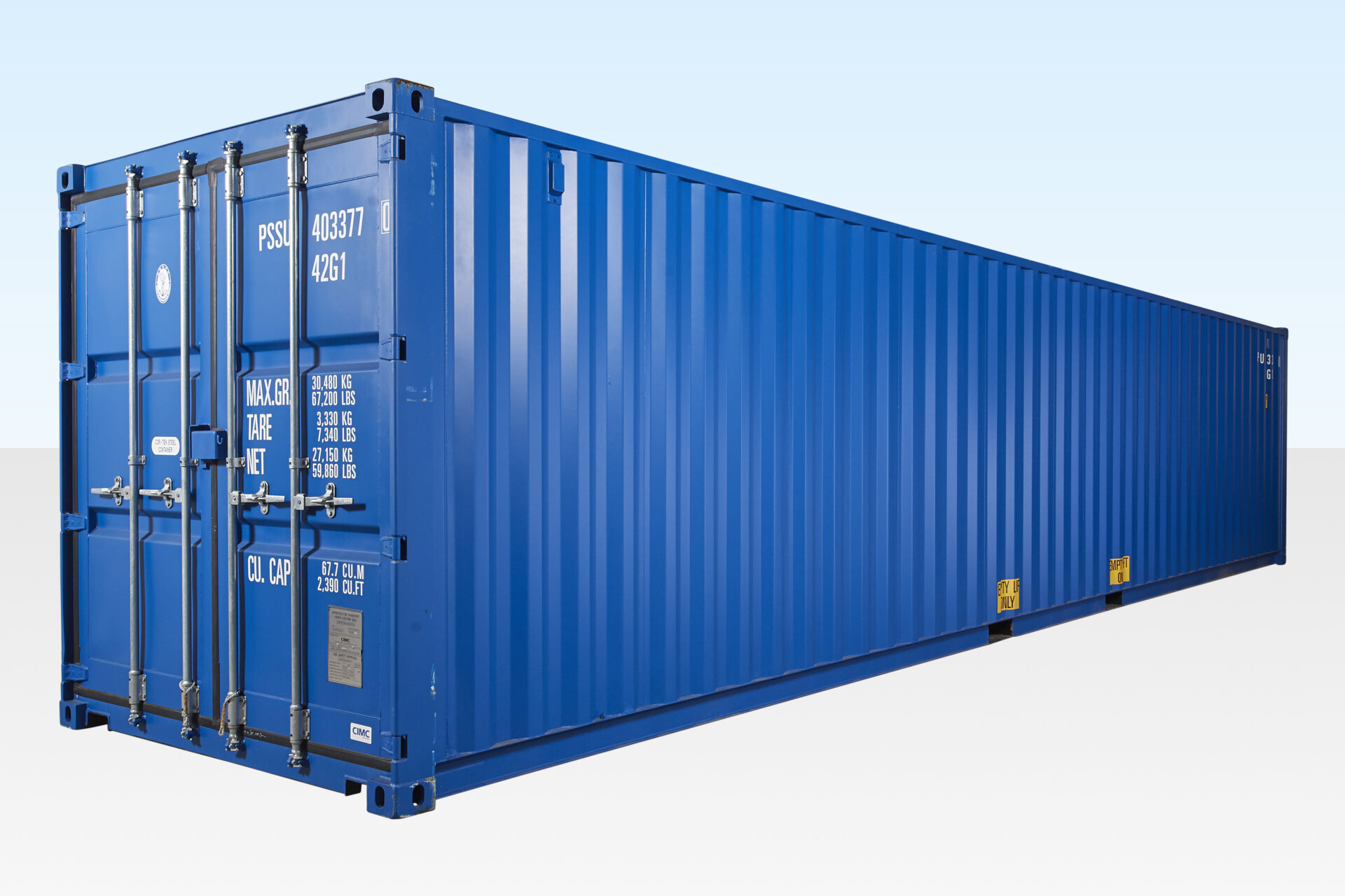 BUY 40FT SHIPPING CONTAINER BLUE (RAL 5013) AT WWW.HELLOCONTAINERS.COM