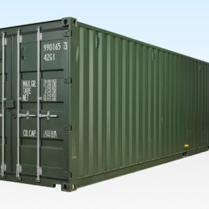 BUY 40FT SHIPPING CONTAINER GREEN (RAL 6007) AT WWW.HELLOCONTAINERS.COM