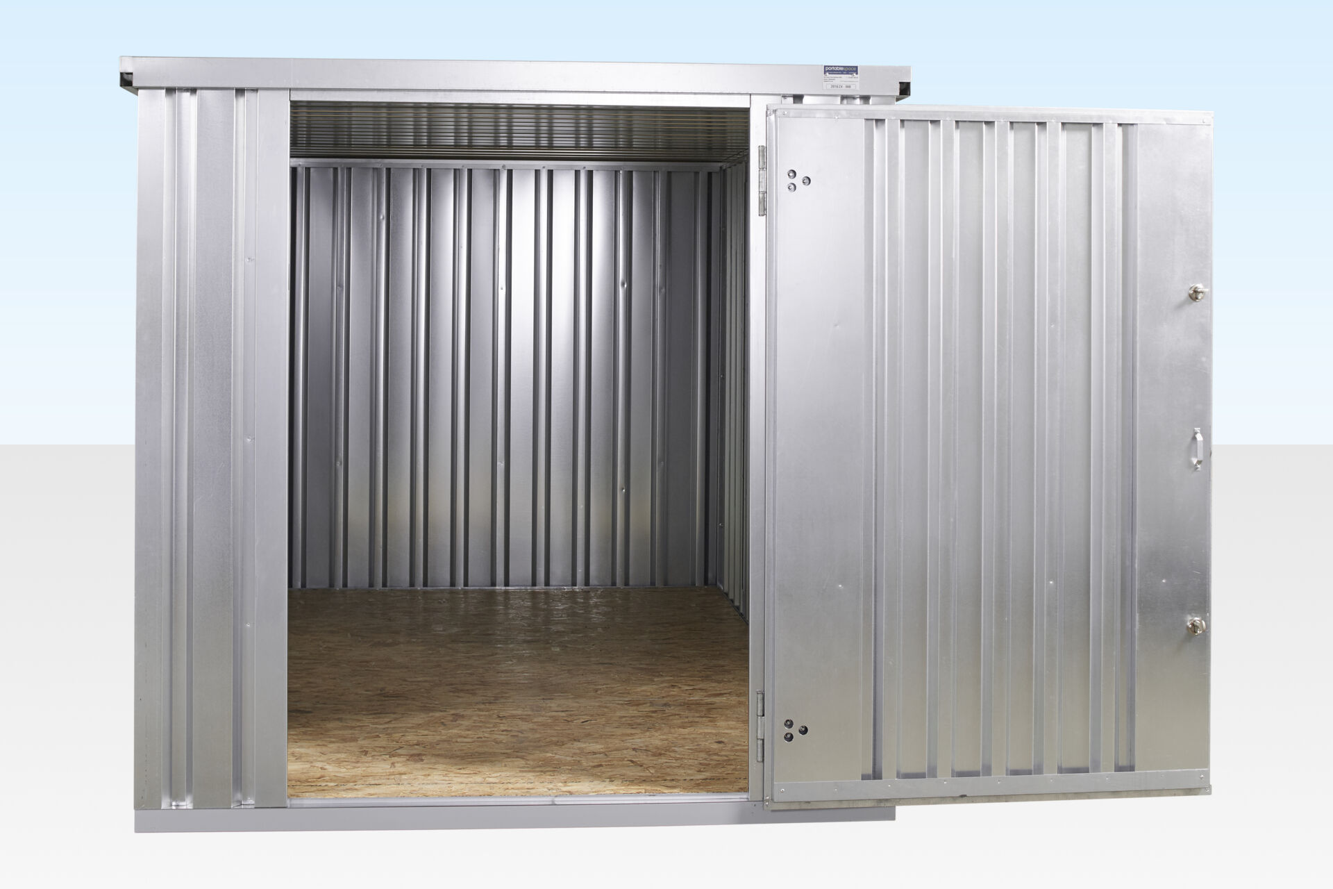4M X 2.1M FLAT PACK CONTAINER STORE – GALVANISED - Ft Shipping Containers