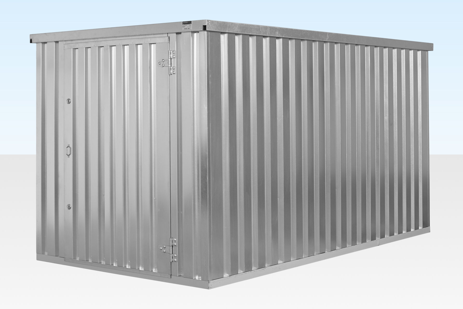 BUY 4M X 2.1M FLAT PACK CONTAINER STORE – GALVANISED AT WWW.HELLOCONTAINERS.COM