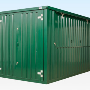 BUY 4M XL FLAT PACK KIOSK (RAL6005) – GREEN AT WWW.HELLOCONTAINERS.COM