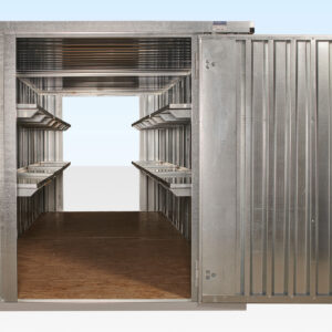 BUY 6M X 2.1M END LINKED FLAT PACKED CONTAINER BUNDLE (GALVANISED) AT WWW.HELLOCONTAINERS.COM