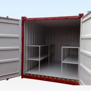 BUY 8FT X 8FT FLAT FLOOR BUNDED STORE AT WWW.HELLOCONTAINERS.COM
