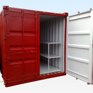 BUY 8FT X 8FT FLAT FLOOR BUNDED STORE AT WWW.HELLOCONTAINERS.COM