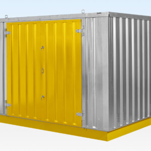 BUY FLAT PACK BUNDED CHEMICAL STORAGE 3M X 2.1M AT WWW.HELLOCONTAINERS.COM