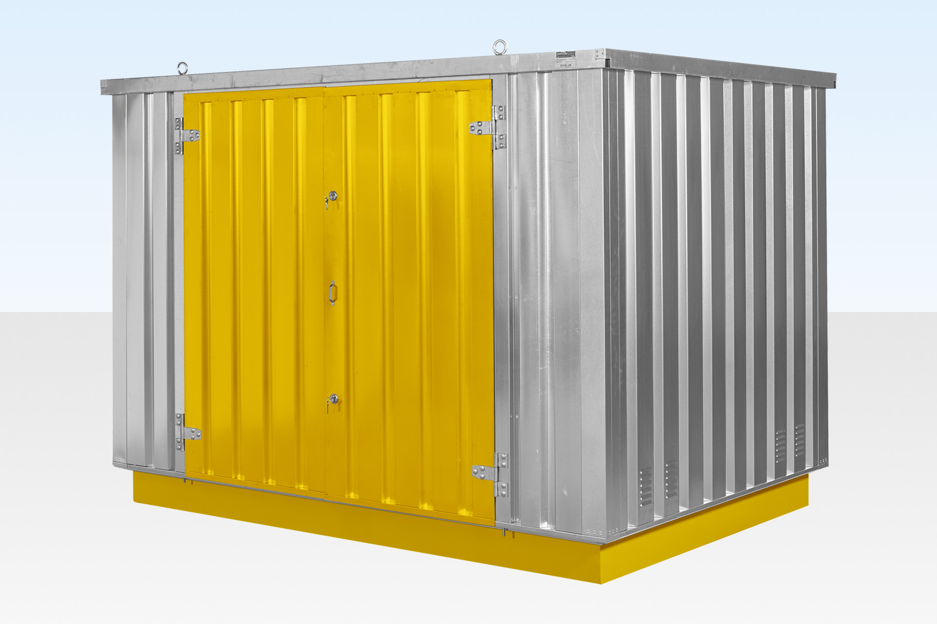 BUY FLAT PACK BUNDED CHEMICAL STORAGE 3M X 2.1M AT WWW.HELLOCONTAINERS.COM