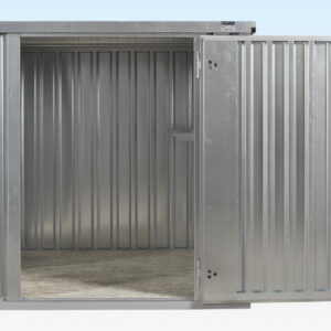 BUY FLAT PACK METAL STORE (2M) AT WWW.HELLOCONTAINERS.COM