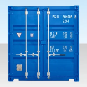 20ft Self Storage Container with Bamboo Floor – Blue (RAL 5010)
